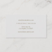 金ゴールド円のロゴ 名刺 (裏面)