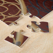 金ゴールド円 ジグソーパズル (側面)