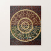 金ゴールド円 ジグソーパズル (縦)