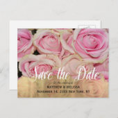 金ゴールド写真はがきパーソナライズされたの保存 案内ポストカード (正面/裏面)