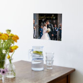 金ゴールド写真エレガントの後の結婚幸せ 箔ポスター (レイダウン (キッチン))