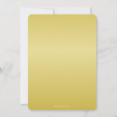 金ゴールド写真コラージュのクラスの卒業 案内状 (裏面)