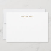 金ゴールド写真サンキューカード結婚のサンキューカード サンキューカード (裏面)