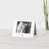 金ゴールド写真サンキューカード サンキューカード (裏面)