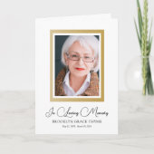 金ゴールド写真フェイクメモリアルプログラム プログラム (正面)