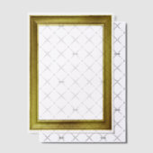 金ゴールド写真フレームルックフォトまたは文字オーバーレイ ベラム紙招待状 (オフセット (招待状))