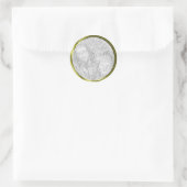 金ゴールド写真フレーム ラウンドシール (バッグ)