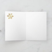 金ゴールド写真メリークリスマスカード シーズンカード (内部)