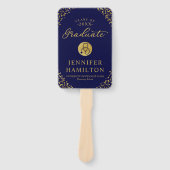 金ゴールド写真医療看護学校卒業 ハンドファン (正面)