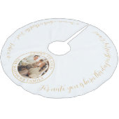 金ゴールド写真宗教聖書聖句 ブラッシュドポリエステルツリースカート (アングル)