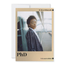 金ゴールド写真PhD卒業