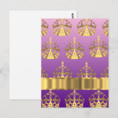 金ゴールド冠状 ポストカード (正面/裏面)