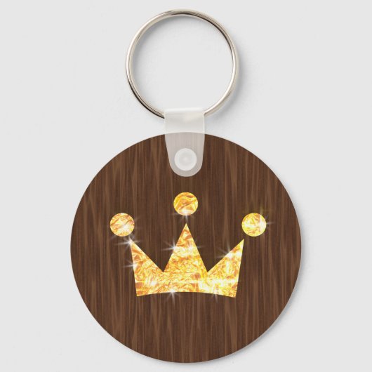 金ゴールド冠 キーホルダー (正面)
