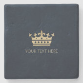 金ゴールド冠 ストーンコースター (正面)