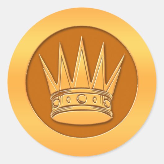 金ゴールド冠 ラウンドシール (正面)