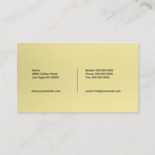 金ゴールド冠 名刺 (裏面)