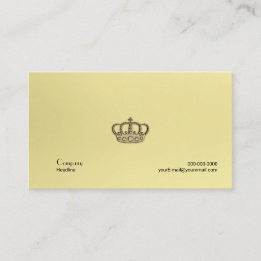 金ゴールド冠 名刺 (正面)