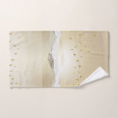 金ゴールド冬の夕焼けの山水反射  バスタオルセット (ハンドタオル)