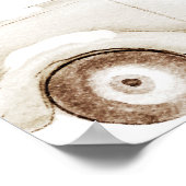 金ゴールド冬の赤ちゃんシャワーまたは誕生日ウェルカムサイン ポスター (角)