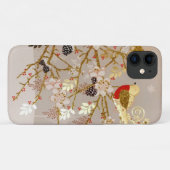 金ゴールド冬の雪鳥の国クリスマス Case-Mate iPhoneケース (裏面(横))