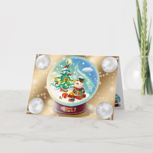 金ゴールド冬 カード (正面)