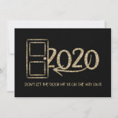 金ゴールド出る途中でドアをぶつけるな！ 招待状 (正面)