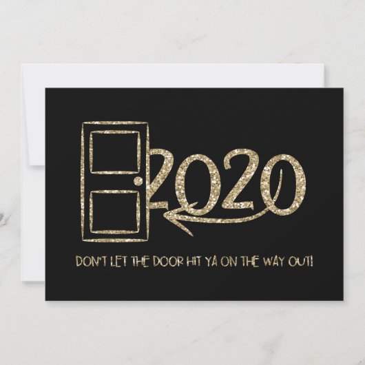 金ゴールド出る途中でドアをぶつけるな！ 招待状 (正面)