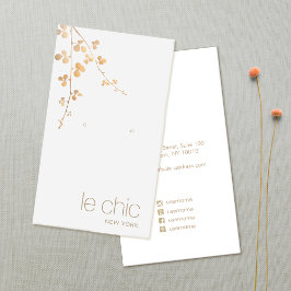 金ゴールド分岐手製イヤリング表示ホルダー 名刺