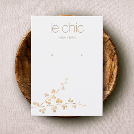 金ゴールド分岐手製イヤリング表示ホルダー 名刺