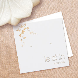 金ゴールド分岐手製角型イヤリング表示ホルダー スクエア名刺