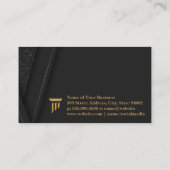 金ゴールド列アイコン |財務企業の情報 名刺 (裏面)