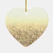 金ゴールド初めてのクリスマスミスター・アンド・ミセス結婚した・カップル セラミックオーナメント (裏面)