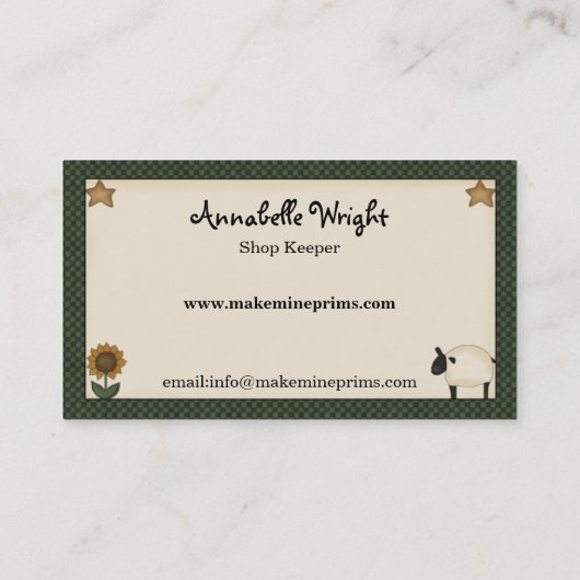 金ゴールド初期のスター付き人形 名刺 (裏面)