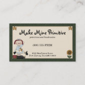 金ゴールド初期のスター付き人形 名刺 (正面)