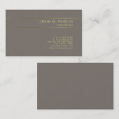 金ゴールド効エレガント果ラグジュアリ魅力的ーテンプレートパール 名刺 (正面/裏面)