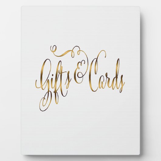 金ゴールド効果のギフトとカー結婚ドの表記号 フォトプラーク (正面)