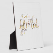 金ゴールド効果のギフトとカー結婚ドの表記号 フォトプラーク (側面)