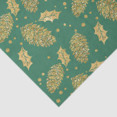 金ゴールド効果パインコーンを緑に 薄葉紙 (詳細)