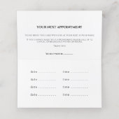 金ゴールド効果分岐アポイントメントカード 予約カード (内部開封)