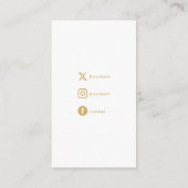 金ゴールド効果感謝してい、カードのソーシャルリンクを挿入 エンクロージャーカード (裏面)