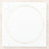 金ゴールド効果環 ガラスコースター (裏面)