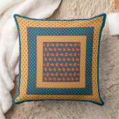 金ゴールド効果馬と水玉模様パターン クッション (ブランケット)