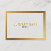 金ゴールド効果,厚い縁ど金ゴールド,はっきりした文字 名刺 (正面)