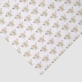 金ゴールド勾配エンボス-スタイルミツバチ模様 薄葉紙 (詳細)