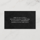 金ゴールド勾配バー |ホワイトパネルパターン 名刺 (裏面)