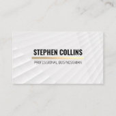 金ゴールド勾配バー |ホワイトパネルパターン 名刺 (正面)