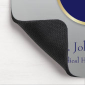 金ゴールド医療プロフェッショナルカドゥセウスブルー マウスパッド (コーナー)