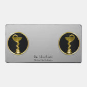 金ゴールド医療衛生プロフェッショナルボウル デスクマット (正面)