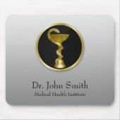 金ゴールド医療衛生ボウルプロフェッショナル マウスパッド (正面)