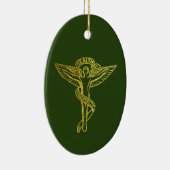 金ゴールド医療記号カイロプラクティックの概要 セラミックオーナメント (右)